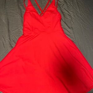 Red dress